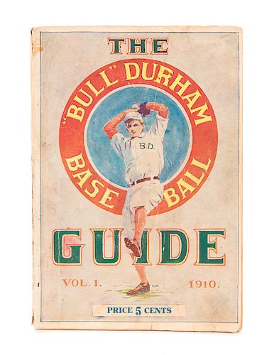 BULL DURHAM 1910 BASEBALL GUIDEMeasures 37d16f