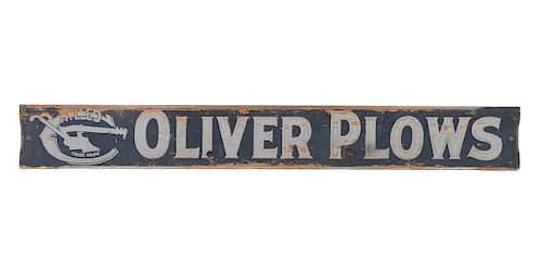 RARE OLIVER PLOWS WOOD ADVERTISING