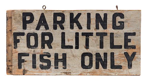 PARKING FOR LITTLE FISH ONLY WOOD