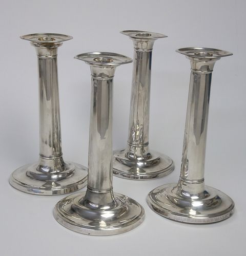 SET OF FOUR OLD SHEFFIELD PLATED