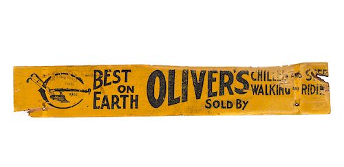 OLIVER S BEST ON EARTH WOOD SIGN 37d1db