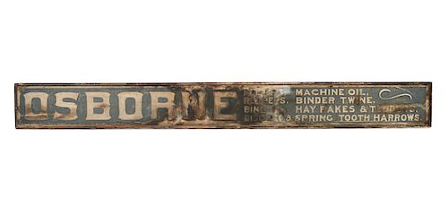 12 WOODEN OSBORNE FARM MACHINERY SIGN