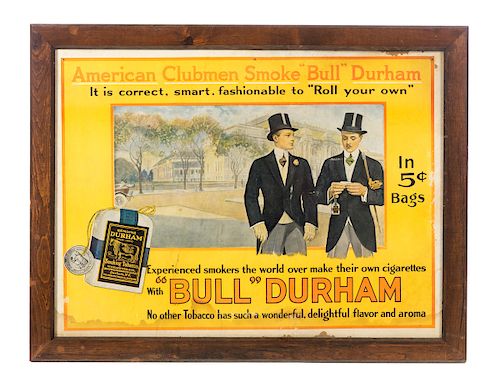 AMERICAN CLUBMEN BULL DURHAM ADVERTISING 37d22a