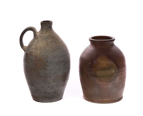 2 STONEWARE CROCK JUGSMeasures