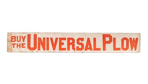 WOODEN UNIVERSAL PLOW SIGN IN OLD 37d29d