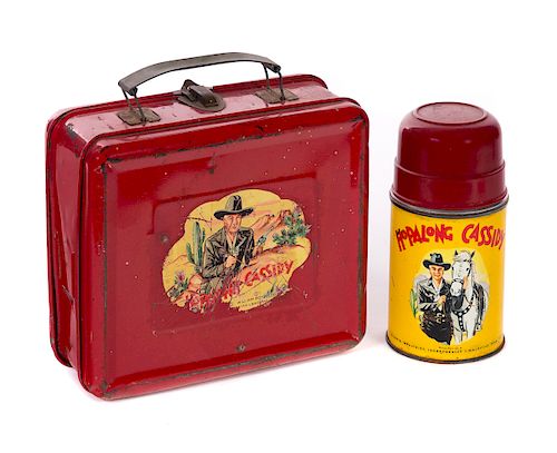 RED HOPALONG CASSIDY ALADDIN LUNCHBOX