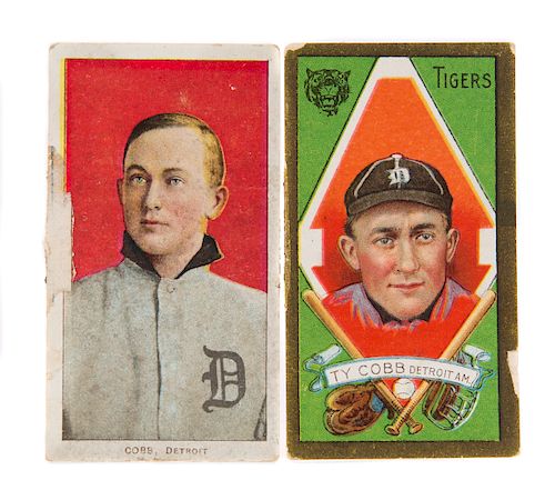 2 TY COBB PIEDMONT CIGARETTE BASEBALL 37d2e6