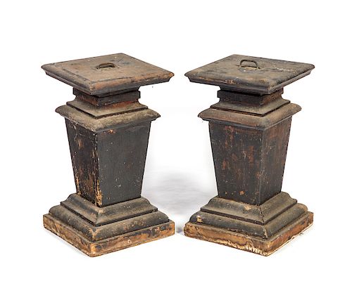 2 ANTIQUE COFFIN STANDSMeasures 37d2f6