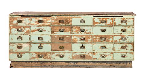 30 DRAWER APOTHECARY IN OLD PAINTMeasures 37d310