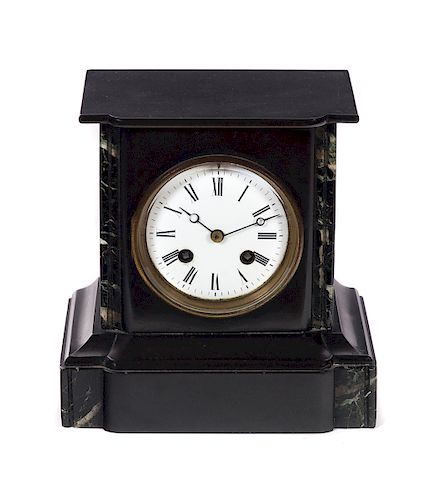 ANTIQUE MARBLE MANTLE CLOCKMeasures