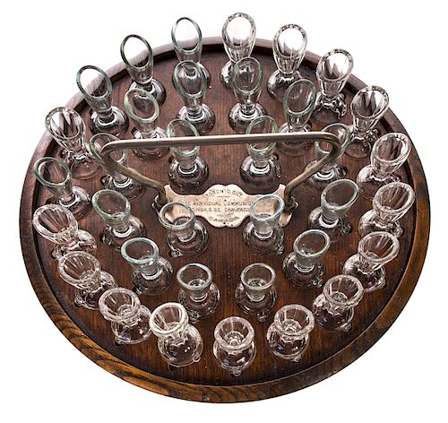 OAK 1896 CRYSTAL COMMUNION SETMeasures 37d37b