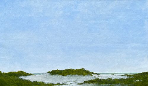 KENNETH LAYMAN OIL ON LINEN NANTUCKET 37d42f