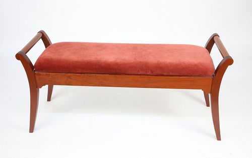 STEPHEN SWIFT MAHOGANY UPHOLSTERED 37d437