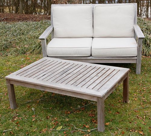 KINGSLEY BATE TEAKWOOD LOVE SEAT