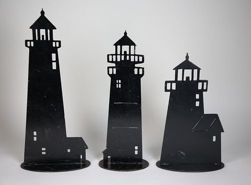 COLLECTION OF THREE NANTUCKET LIGHTHOUSE