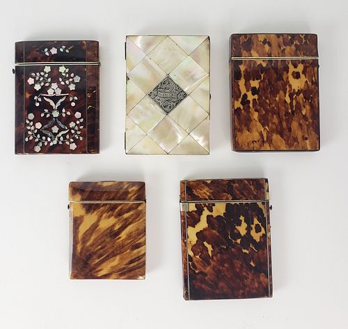 COLLECTION OF ANTIQUE TORTOISESHELL