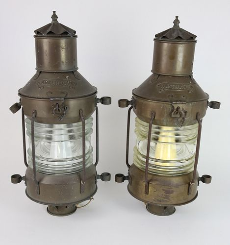 PAIR OF VINTAGE "ANKERLICHT" ELECTRIFIED