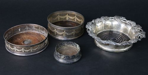 COLLECTION OF FOUR ANTIQUE ENGLISH SILVER