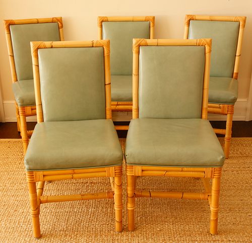 SET OF FIVE BIELECKY BROTHERS RATTAN