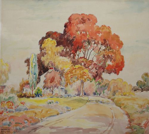 GEORGE ALFRED AVISON WATERCOLOR