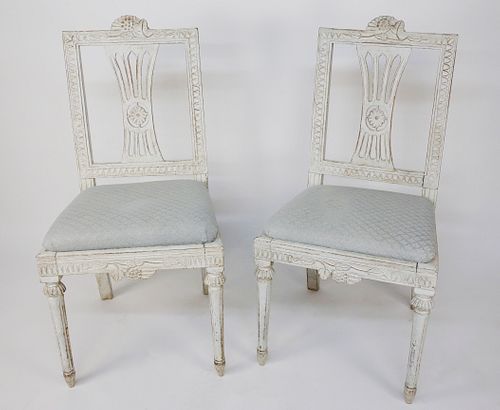 PAIR OF SWEDISH GUSTAVIAN CARVED 37d5aa