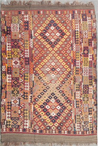 VINTAGE HAND WOVEN KILIM CARPETVintage