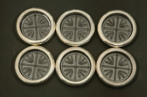 SET OF SIX VINTAGE STERLING SILVER