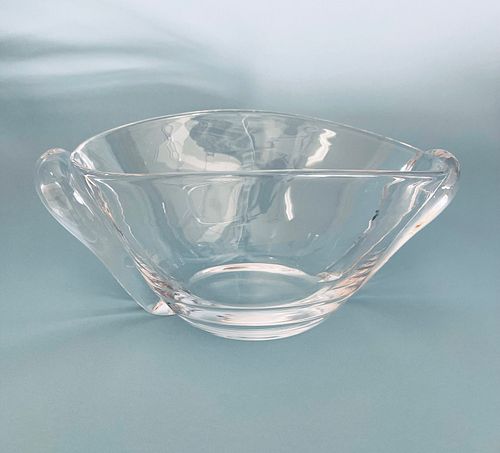 STEUBEN CRYSTAL OVAL BOWL DESIGNED