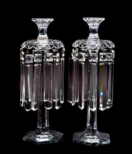 2 16 INCH HEISEY CANDLESTICKSExcellent 37d748