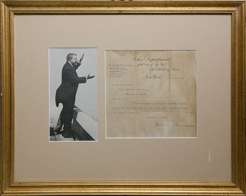 THEODORE ROOSEVELT SIGNED DOCUMENT 37d7d5