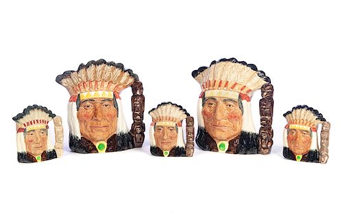 5 ROYAL DOULTON NORTH AMERICAN