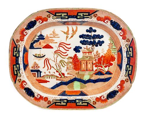 IMARI ENGLISH IRONSTONE PLATTERExcellent