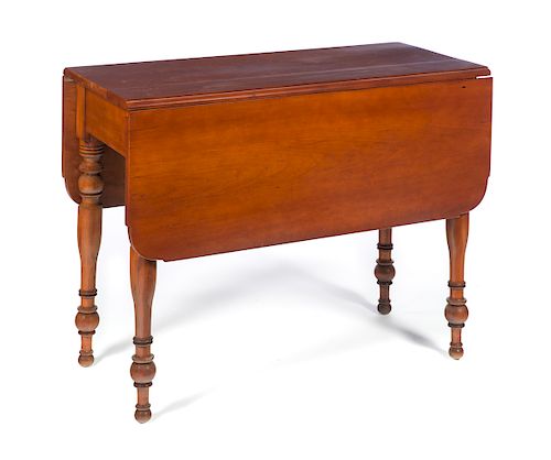 1800S CHERRY SHERATON DROP-LEAF