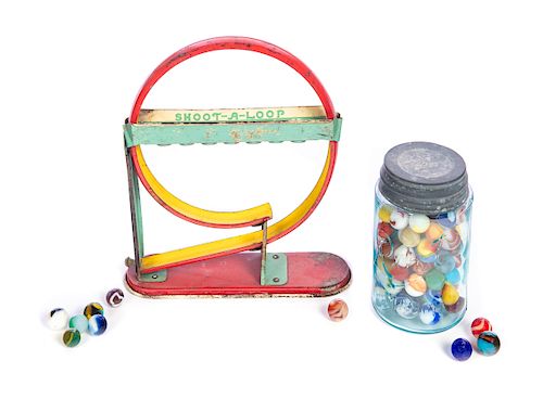 JAR OF MARBLES WITH SHOOT A LOOP 37d8b5