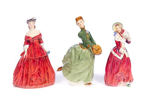 3 ROYAL DOULTON FIGURESExcellent