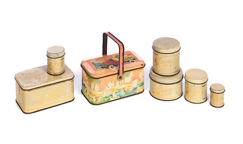 DOLL CANNISTER SET AND LUNCH BOXExcellent