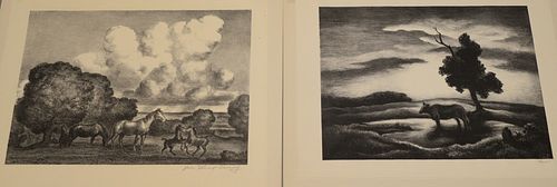 RARE GROUP OF SIX ETCHINGS AND LITHOGRAPHS