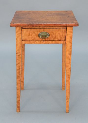FEDERAL TIGER MAPLE STAND ONE DRAWER 37b1de