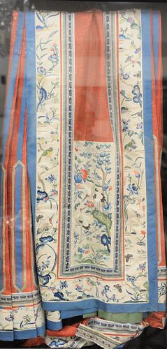 CHINESE SILK EMBROIDERED WALL HANGING