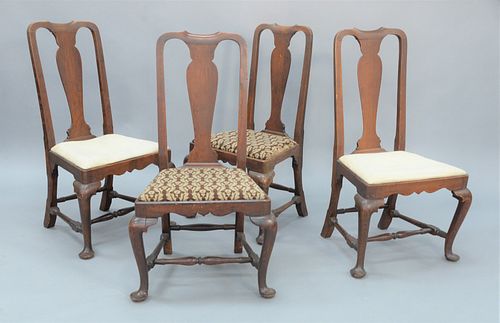 SET OF FOUR QUEEN ANNE CHERRY SIDE 37b1f7