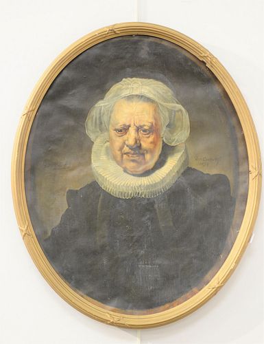 OVAL PORTRAIT OF REMBRANDT'S MOTHER,