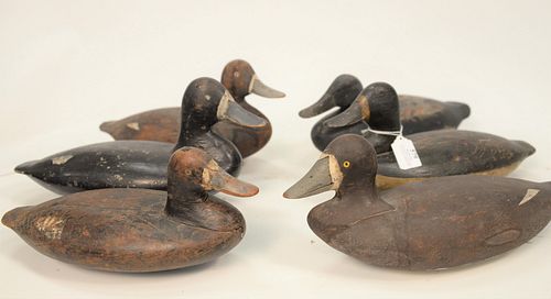 SIX BROADBILL DUCK DECOYS TO INCLUDE 37b200