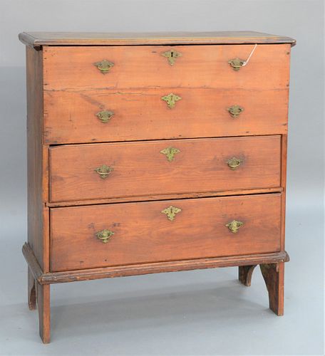 LIFT TOP BLANKET CHEST WITH TWO