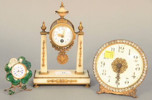 THREE 19TH C. CLOCKS WITH FRENCH