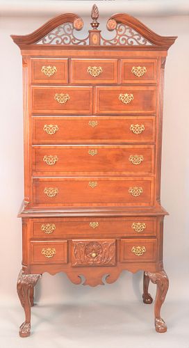 MAHOGANY CHIPPENDALE STYLE HIGHBOY,