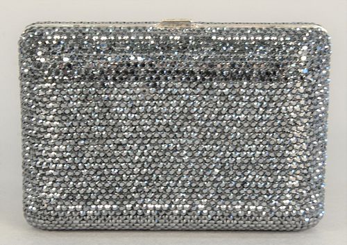 JUDITH LEIBER CLUTCH PURSE CHARCOAL 37b24c