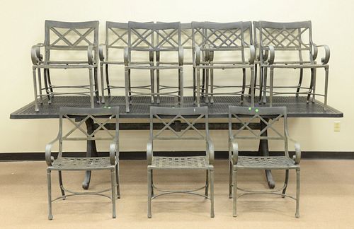 EXTRA LARGE METAL OUTDOOR TABLE