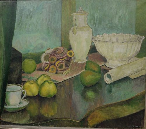 DEMANET OIL ON CANVAS STILL LIFE 37b2ae