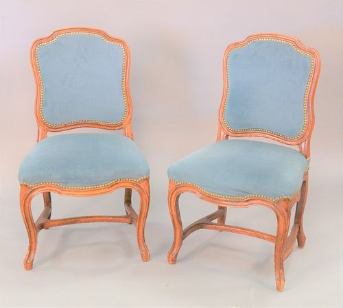 SET OF EIGHT LOUIS XV STYLE UPHOLSTERED 37b2f3