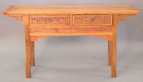 CHINESE ALTAR TABLE WITH TWO DRAGONS  37b303